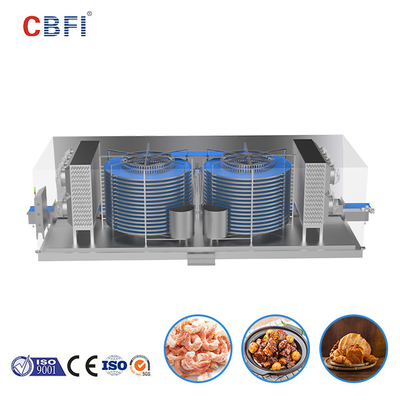 CBFI Individual Quick IQF Double Spiral Freezer Untuk Jalur Pemrosesan Ikan