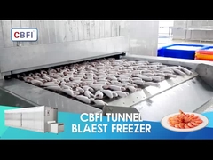 Industrial Tunnel IQF Quick Freezer/Individu Quick Freezing Fast Freezer Air Blast Freezer