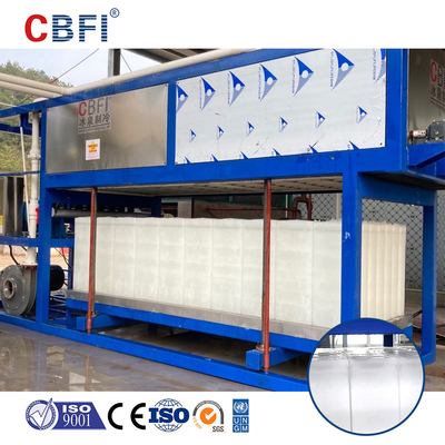 5 Ton Containerized Direct Cooling Block Ice Plant, Produsen Blok Es Komersial Produksi besar