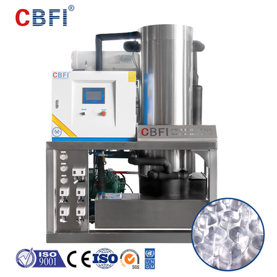 5 Ton Edible Tube Ice Machine Dengan Ice Bin Untuk Restoran / Bar / Hotel