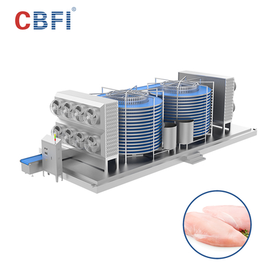 Air Cooling Mesin Freezer Spiral Cepat Untuk Tiram
