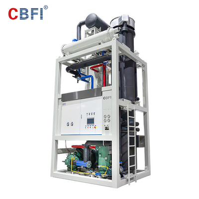 Stainless Steel 30 Ton Ice Tube Machine Untuk Pabrik Makanan dan Minuman Umur Panjang
