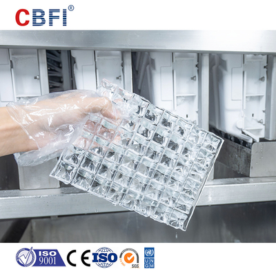 Mesin Ice Cube Stainless Steel Dengan Kompresor Bizter / Frascold - Pendinginan Tanpa Upaya