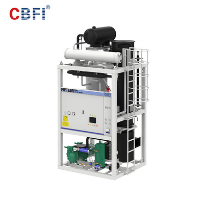 10 Ton Solid Flat Cut Ends Edible Tube Ice Machine R404a Kontrol PLC