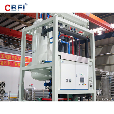 Mesin es tabung 30-55mm 28.3kw Struktur unit integral