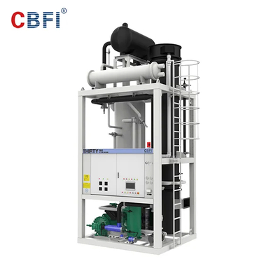 Mesin tabung es standar yang dapat dimakan dengan pendingin air / udara 28.3kw Kapasitas pendingin 3.5kW Daya