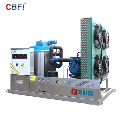 Hanbell Kompresor Flake Ice Maker 1-60ton/24h Kapasitas Mesin Produksi Es Otomatis